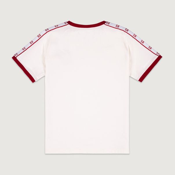 FK CRVENA ZVEZDA ženska majica off white sa trakama - 113-25-2