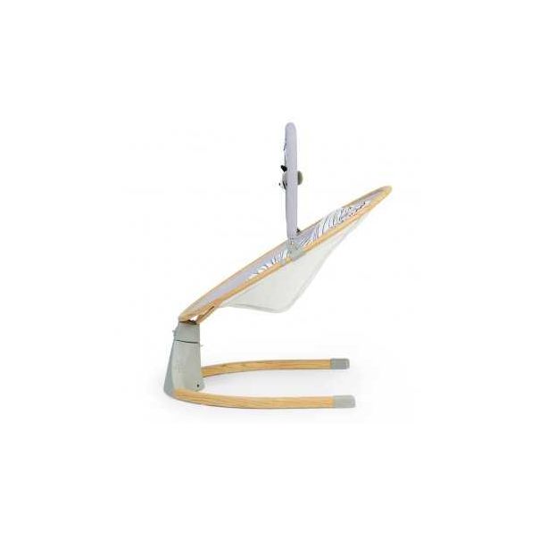 KINDERKRAFT Ležaljka za bebe Lumi wooden, siva - KBLUMI00GRY0000