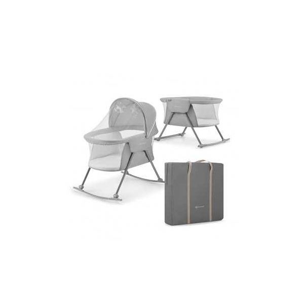 KINDERKRAFT Prenosivi krevetac/kolevka za bebe Lovi, siva - 113389