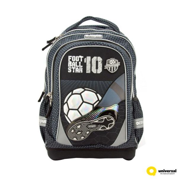 OCTOPUS Školska anatomska torba Football grey oet2420 - 113601