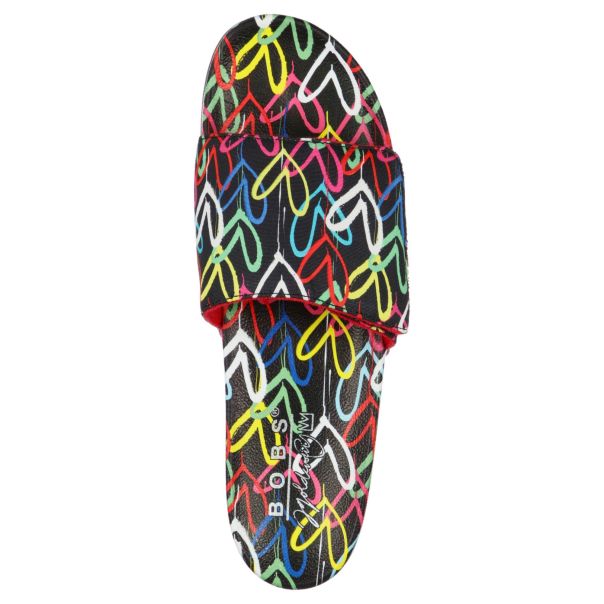 SKECHERS Papuce pop ups 2.0 love & summer - 113613-BKMT