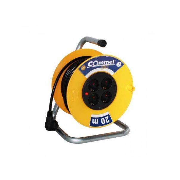 COMMEL Produžni kabl sa motalicom 230mm Monofazna 20m H05VV-F 3G1,5 - 113863