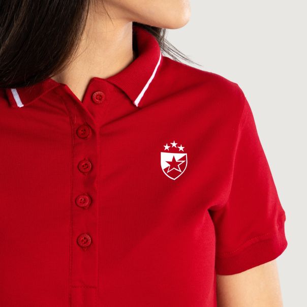 FK CRVENA ZVEZDA ženska majica polo crvena - 114-25-5