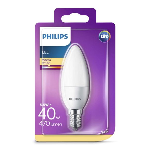 PHILIPS LED sijalica 5 W (40 W) E14 WW mat - PS531