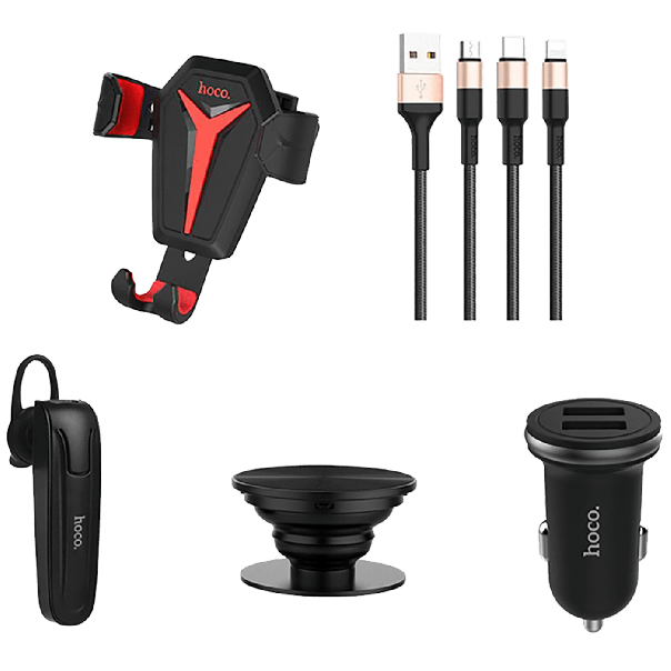 hoco. VIP komplet za automobil 5 in 1, crna - EP2138730