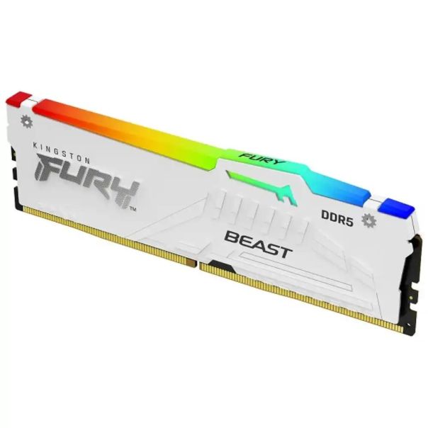 KINGSTON DDR5 32GB 5600MHz CL40 DIMM [FURY Beast] White RGB XMP - EP1697741