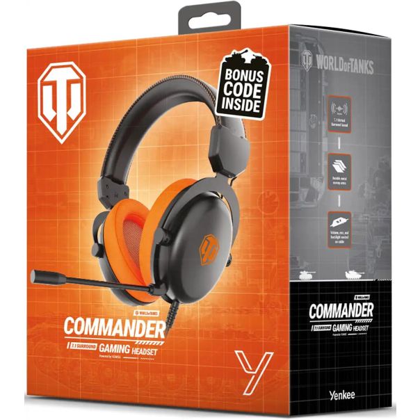 YENKEE Slušalice YHP WT300 COMMANDER USB 7.1 - 8590669374441