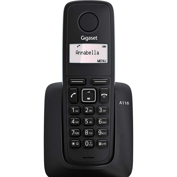 GIGASET Bežični telefon A116, crna - 97392