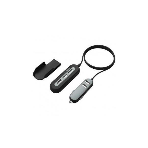 HAMA Auto punjač sa produžnim kablom i 3+2 porta, 10A - 115014