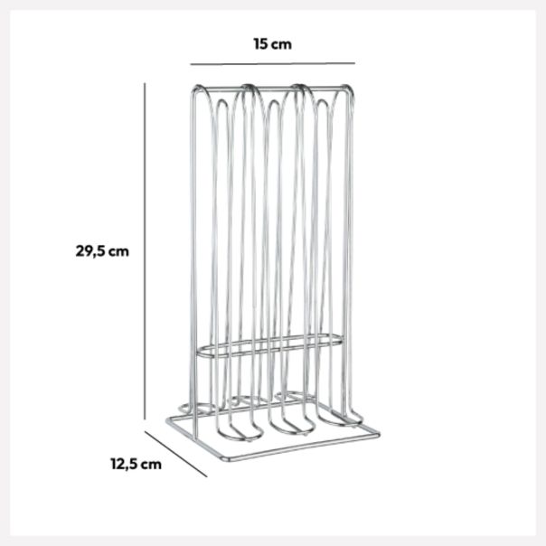 FIVE Držač espreso kapsula 48/1 15X12,4X30cm metal hrom - 115193