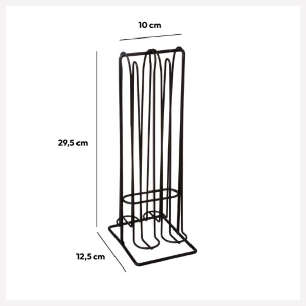 FIVE Držač espreso kapsula 32/1 12,5X10X29,5cm metal crna - 115238A