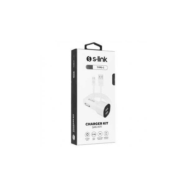 S-LINK Auto punjač zatelefon SL-EC30T BELI-35681 - 115255