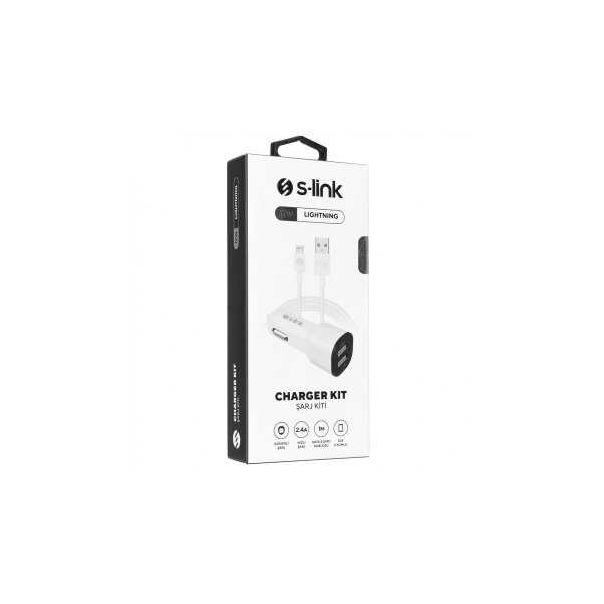 S-LINK Auto punjač SL-EC30L BELI-35680 - 115285