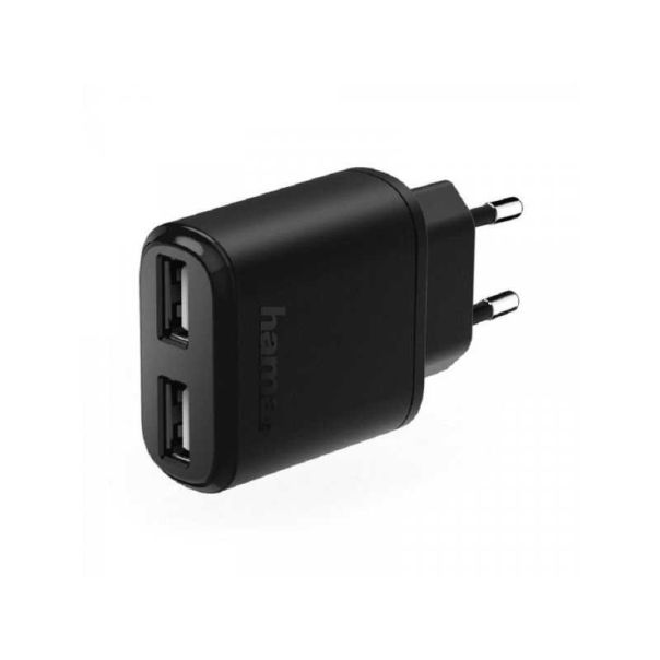 HAMA Kućni punjač, 2x USB, 2.4 A, crna - 115436
