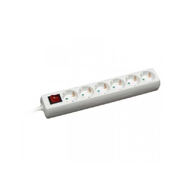 COMMEL Produžni kabl 6 utičnica 16A 250V 3500W sklopka 3m H05VV-F 3G1,5 C0837 - 115477