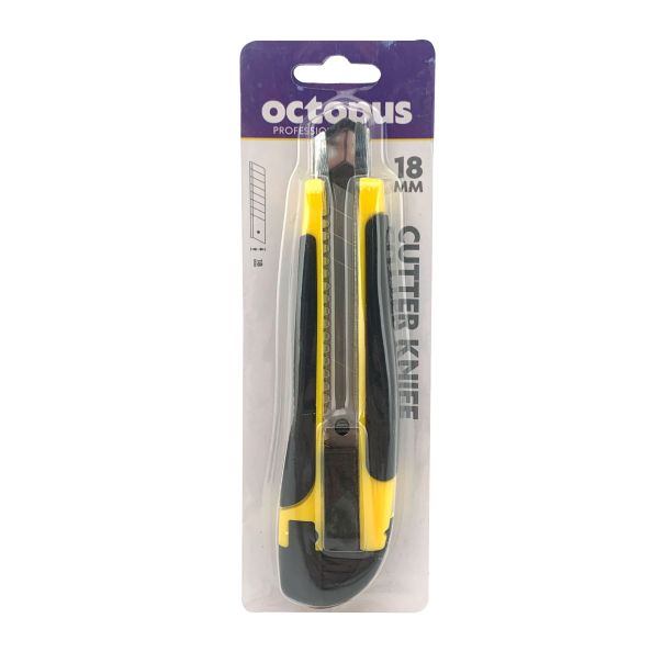 OCTOPUS Skalpel  18mm metalno ojačanje gumiran blister unl-2049 - 115617-1