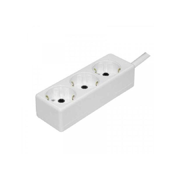 TEHNOELEKTRO Razvodnik sa 3 mesta 5m 2.5mm2 PPK03-5/WH, bela - 115979