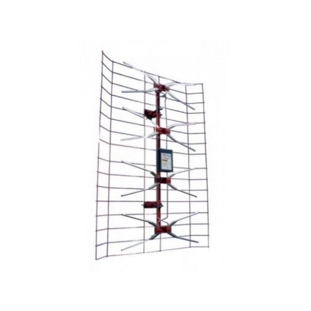 GEMBIRD Spoljna antena TV panel sa pojačalom V2.0, 15-32db, UHF/VHF/DVB-T2 FO - 116053