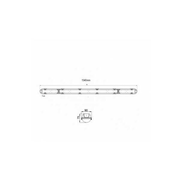 BBLINK VODODiht led lg258a 56w 6500k ip65 - 116245