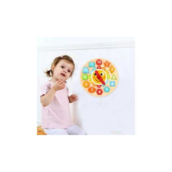 TOOKY TOY  drveni sat - umetaljka - 116254