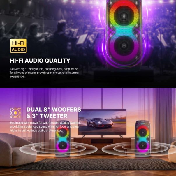 Fantech Bluetooth zvucnik NP02 NeraParty crni - EP3199298