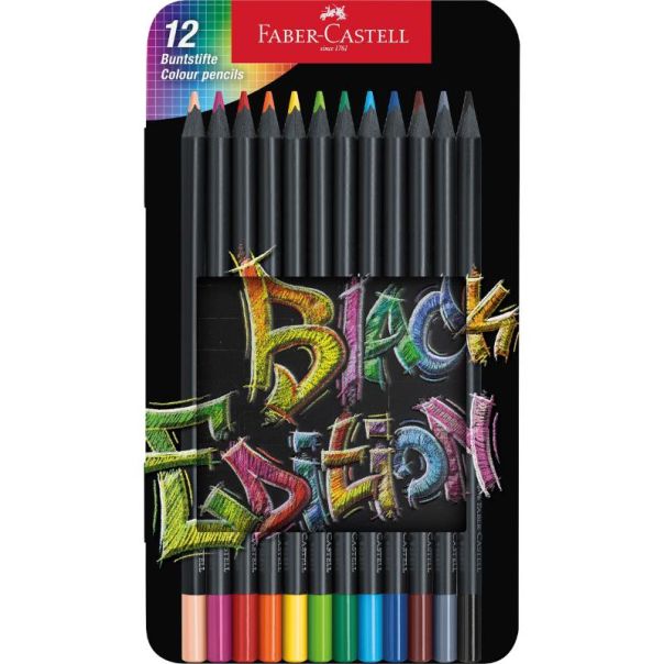 FABER CASTELL Drvene bojice1/12 black edition 116413 M.K. - 116413-1