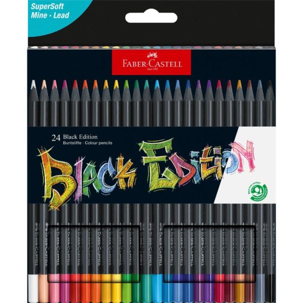 FABER CASTELL Drvene bojice1/24 black edition 116424 - C249