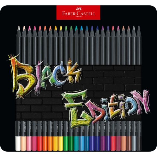 FABER CASTELL Drvene bojice1/24 black edition 116425 M.K. - 116425-1
