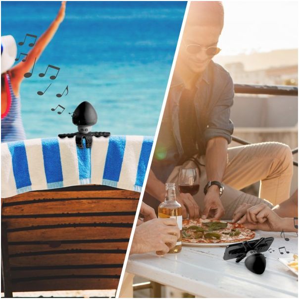 CELLY Bežični Bluetooth zvučnik vodootporni, crna - SQUIDDYSOUNDBK