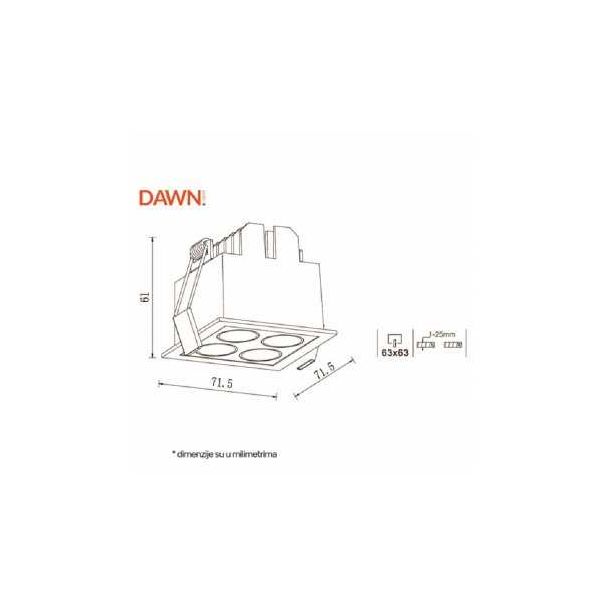 BBLINK LED Svetiljka fgl04 11w 3000k 40° bela - 116836