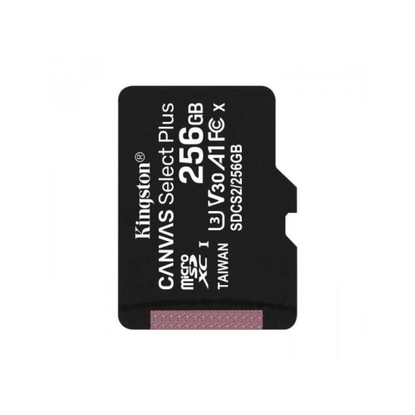 KINGSTON MikroSD 256GB SelectPlus bez ad. CL10 (SDCS2/256GBSP) - 116941