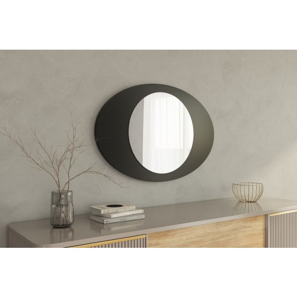 HANAH HOME Dekorativno ogledalo Obble, crna - EP3132577