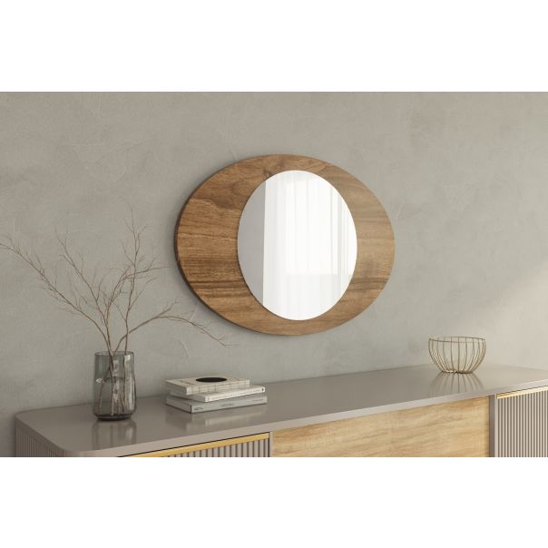 HANAH HOME Dekorativno ogledalo Obble, braon - EP3132619