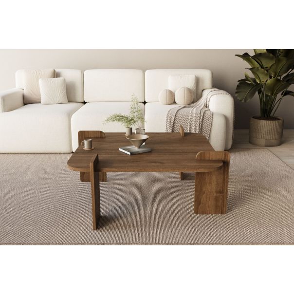 HANAH HOME Klub sto Wood, braon - EP3056496