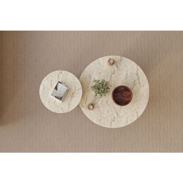 HANAH HOME Set klub stolova Private 2/1, mermerna/tamno braon - EP3056499