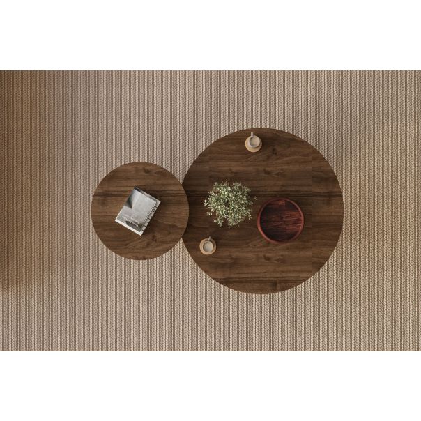 HANAH HOME Set klub stolova Private 2/1, braon/mermerna - EP3056502
