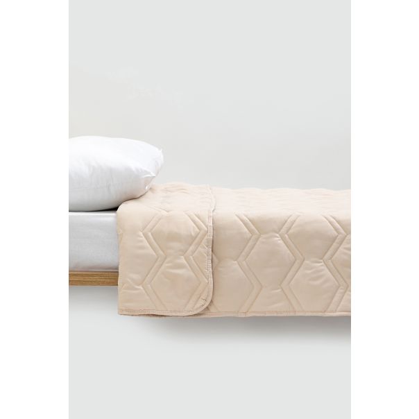STEFAN Pokrivač od mikrofibera 200x200cm, bež - 117-25