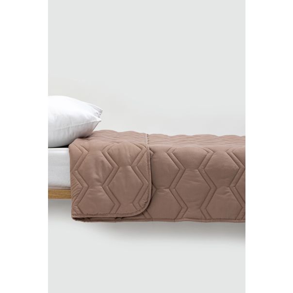 STEFAN Pokrivač od mikrofibera 200x200cm, braon - 117-26