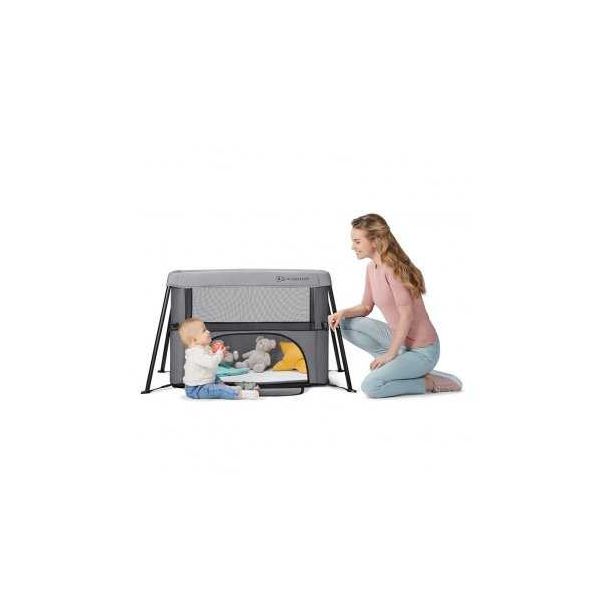 KINDERKRAFT Prenosivi krevetac Movi, pink/siva - KCMOVI00PNK0000