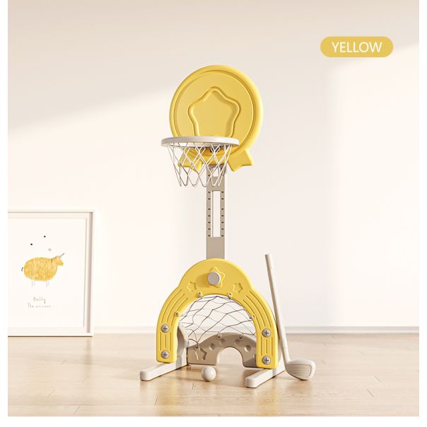 PREMIUM STIL Dečiji multifunkcionalni koš Žuta Zvezda - 11799