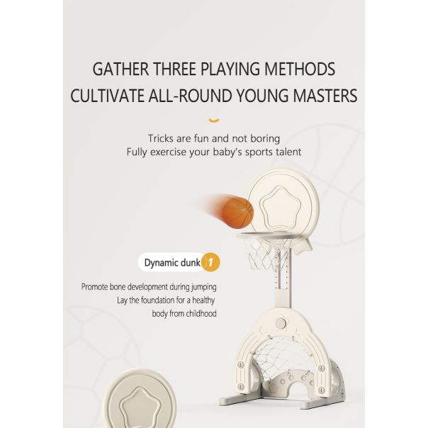 PREMIUM STIL Dečiji multifunkcionalni koš Žuta Zvezda - 11799