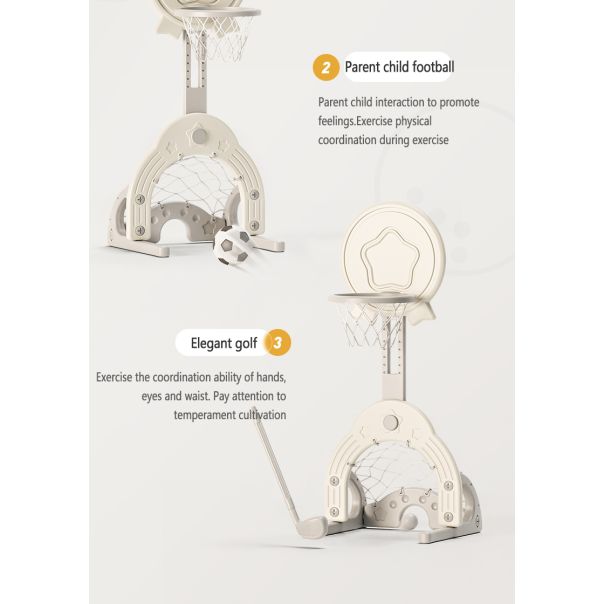 PREMIUM STIL Dečiji multifunkcionalni koš Žuta Zvezda - 11799