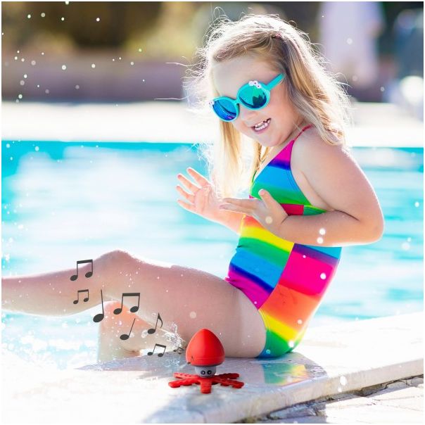 CELLY Bežični vodootporni Bluetooth zvučnik SQUIDDYSOUND, crvena - SQUIDDYSOUNDRD