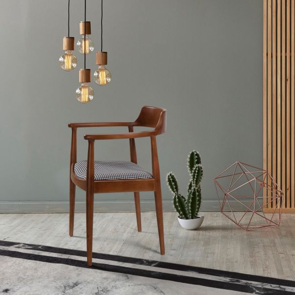 HANAH HOME Trpezarijska stolica Albero43, braon - 117FRF1143