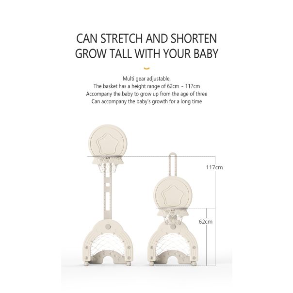 PREMIUM STIL Dečiji multifunkcionalni koš Bela Zvezda - 11803