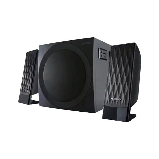 MICROLAB M300U Aktivni drveni zvucnici 2.1 38W RMS(14W,2x12W) SD, USB, FM radio, 3.5mm - 9001