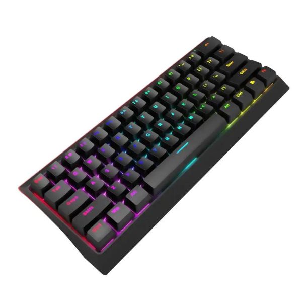 Tastatura Marvo Hecate 61R KG962 mehanička, crveni svičevi, pozadinsko osvetljenje crna - EP2151219