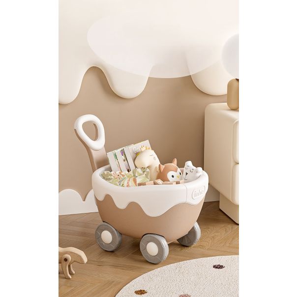 PREMIUM STIL Kolica za ostavu igračaka i guralica 2u1 - 11806