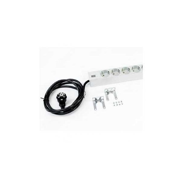 BACHMANN PDU Basic ALU 19''1U 9xšuko, 16A, kabl 2m - 118070