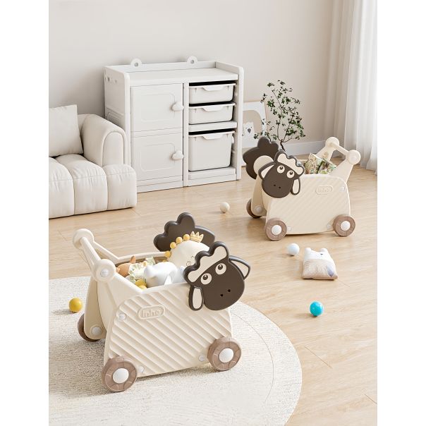 PREMIUM STIL Guralica i kolica za igračke Ovčica 2u1 - 11823